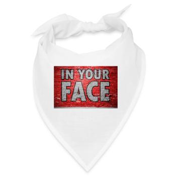 In Your Face Graffiti - Bandana - Weiß - Vorne