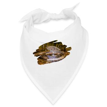 Wassertropfen - Bandana - Weiß - Vorne