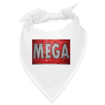 Mega Ziegelsteinmauer Graffiti - Bandana - Weiß - Vorne