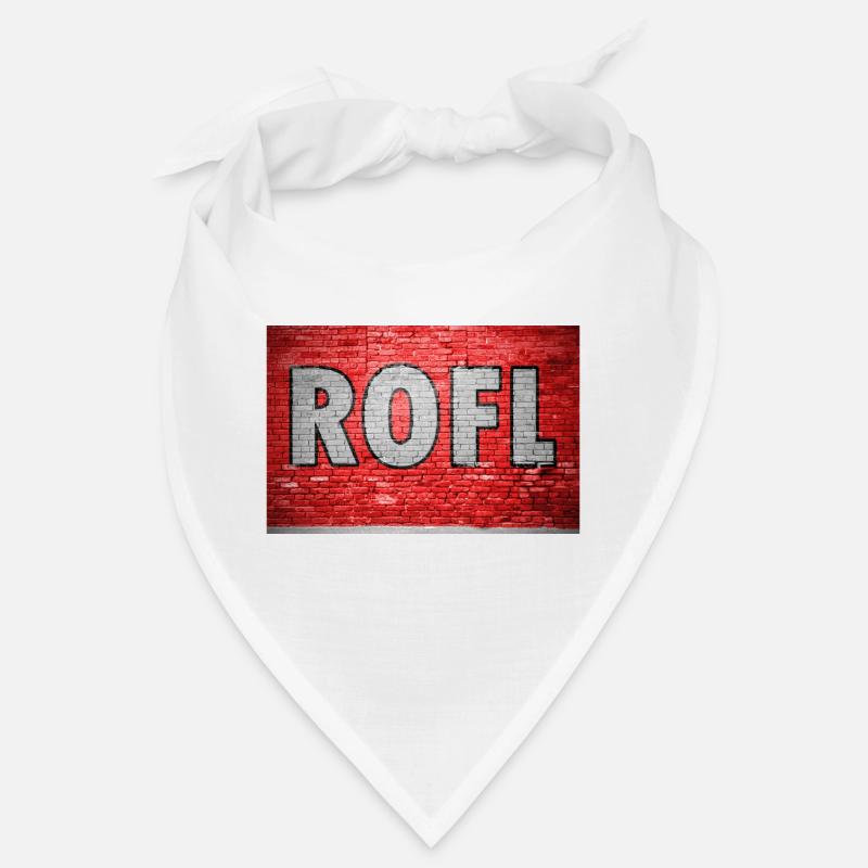 ROFL Ziegelsteinmauer Graffiti Bandana