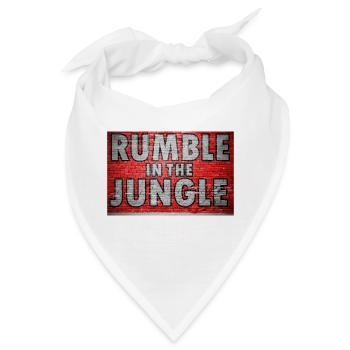 Rumble in the Jungle Ziegelsteinmauer Graffiti - Bandana - Weiß - Vorne