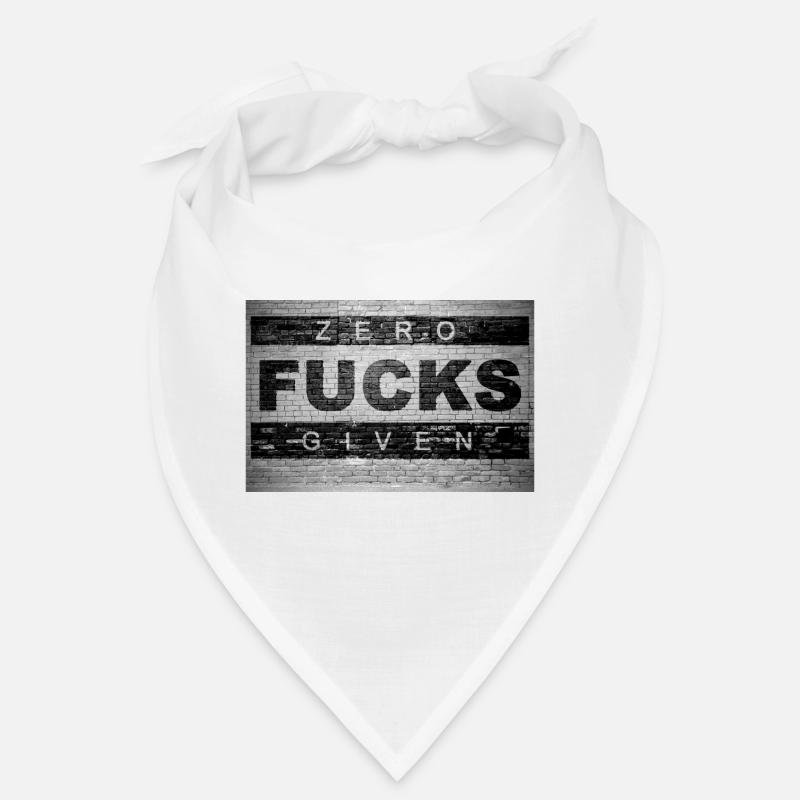 Zero Fucks Given Ziegelsteinmauer Graffiti Bandana
