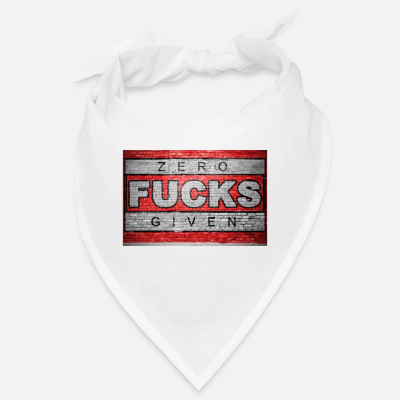 Zero Fucks Given Ziegelsteinmauer Graffiti Bandana