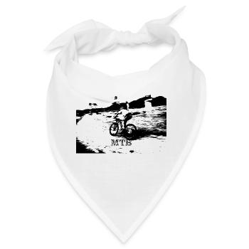 mtb mtb bmx - Bandana - Weiß - Vorne