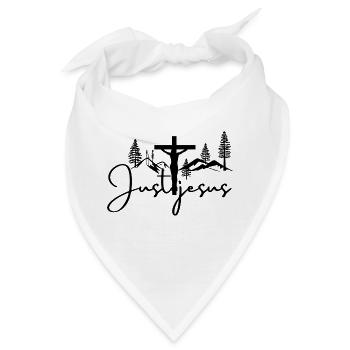 Just Jesus - Bandana - Weiß - Vorne