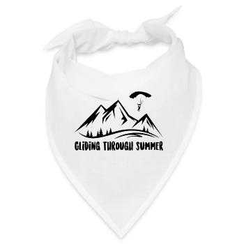 Gliding Through Summer Parachute Paragliding Parag - Bandana - Weiß - Vorne