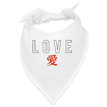 Japanisch - Bandana - Weiß - Vorne