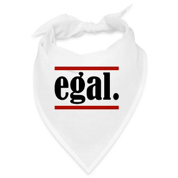 egal. - Bandana - Weiß - Vorne