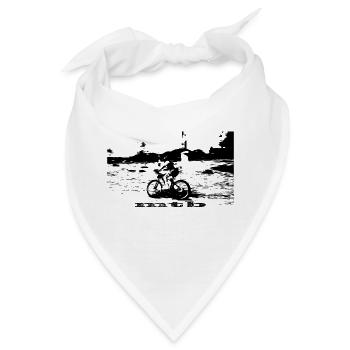 MTB Downhill Mountainbike - Bandana - Weiß - Vorne