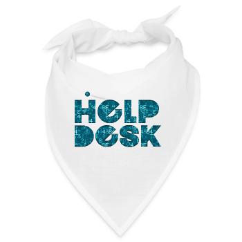 Helpdesk IT-Support-Geek Computer-Computer-Geek - Bandana - Weiß - Vorne
