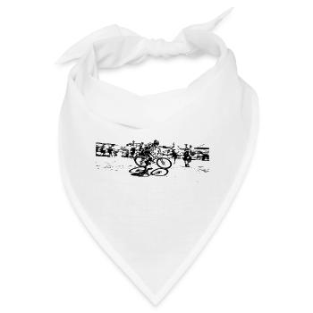 MTB Downhill Mountainbike - Bandana - Weiß - Vorne