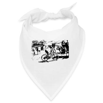 MTB Downhill Mountainbike - Bandana - Weiß - Vorne