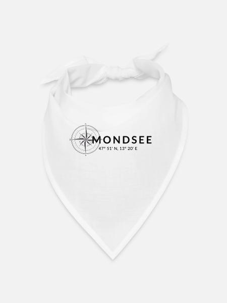 Mondsee im österreichischen Salzkammergut - Bandana - Weiß