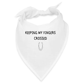 Keeping my fingers crossed Hufeisen - Bandana - Weiß - Vorne