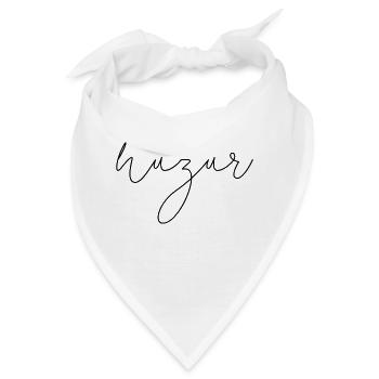 Huzur Schriftzug/ Türkisch Gelassenheit / türkisch - Bandana - Weiß - Vorne