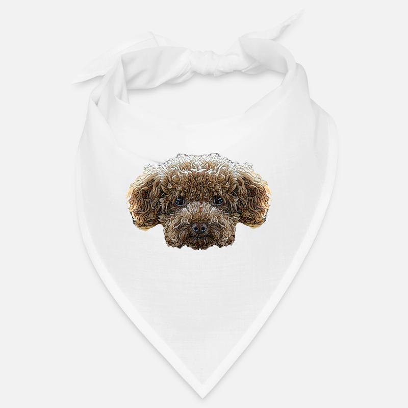 Toy Poodle Face Bandana