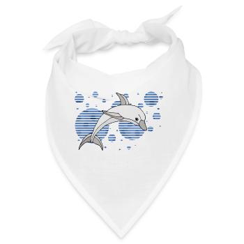 Delfin - Bandana - Weiß - Vorne