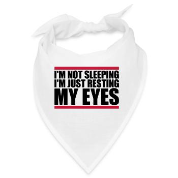 im not sleeping Zitat - Bandana - Weiß - Vorne