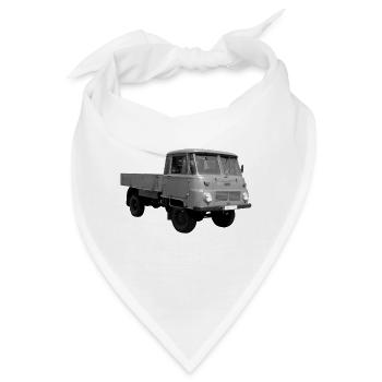 Robur Lkw Pritsche Zittau DDR Oldtimer Ostalgie - Bandana - Weiß - Vorne