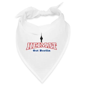 Heimat Ost Berlin DDR - Bandana - Weiß - Vorne