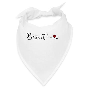 Braut - Bandana - Weiß - Vorne