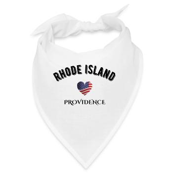 Rhode Island - Bandana - Weiß - Vorne