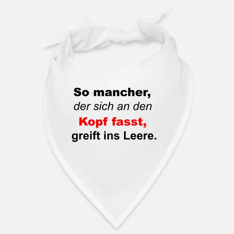 Spruch - Bandana - Weiß
