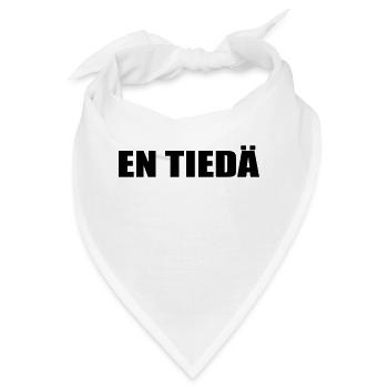 En tiedä - Bandana - Weiß - Vorne