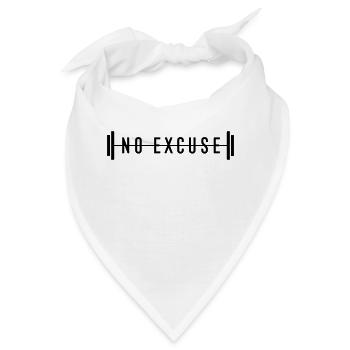 no excuse - Bandana - Weiß - Vorne