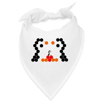 Pinguinfamilie - Bandana - Weiß - Vorne
