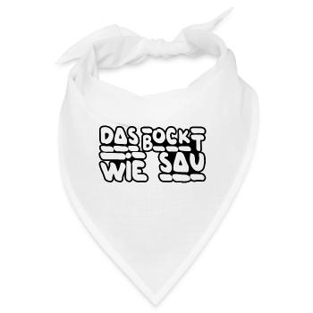 Das Bockt - Bandana - Weiß - Vorne