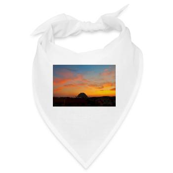 Fesselnde Sonnenuntergänge: Schönheit der Natur auf dem Display - Bandana - Weiß - Vorne