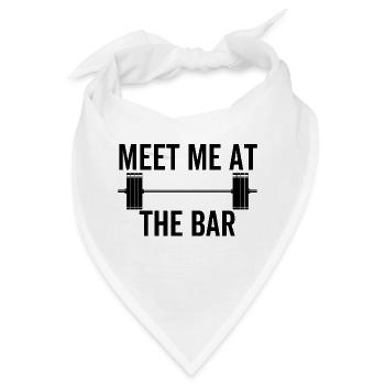 Treffen Sie mich an der Bar - Bandana - Weiß - Vorne