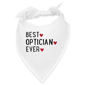 Optiker - Bandana - Weiß - Vorne