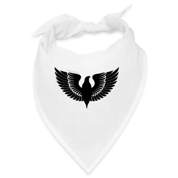 Vogel Flügel Vögel Silhouette Natur Vektor 11 - Bandana - Weiß - Vorne