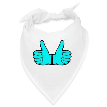Like Hands - Bandana - Weiß - Vorne