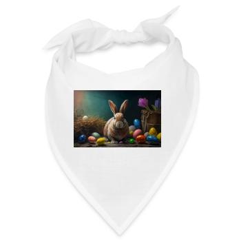 osterhase 1 - Bandana - Weiß - Vorne