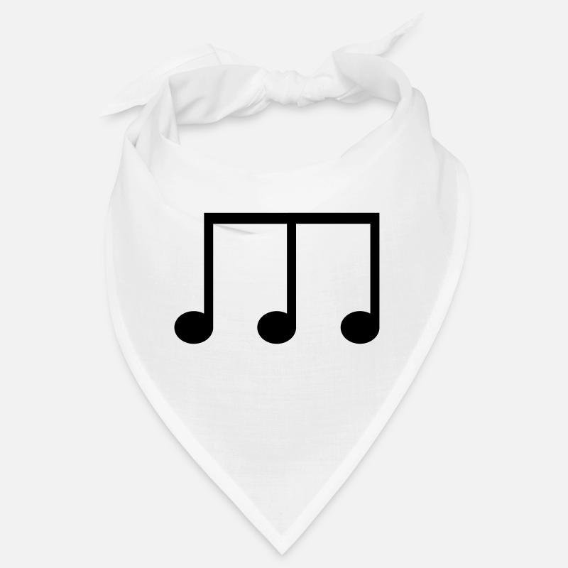 Achtelnote Symbol mit drei Notenköpfen Bandana