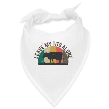 Vegan Fleischlos Tierlieb & Veganer - Bandana - Weiß - Vorne