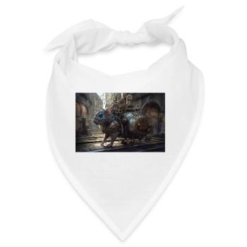 Ratte City - Bandana - Weiß - Vorne