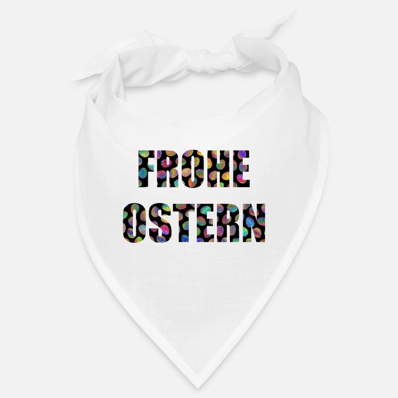 FROHE OSTERN - Bandana - Weiß