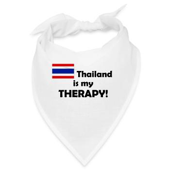 Thailand is my Therapy - Bandana - Weiß - Vorne