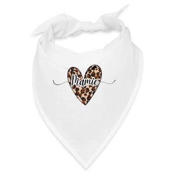 Granny Herz Leopard Trend - Bandana - Weiß - Vorne