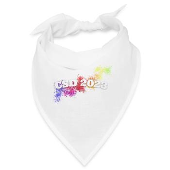 christopher street day CSD 2023 - Bandana - Weiß - Vorne