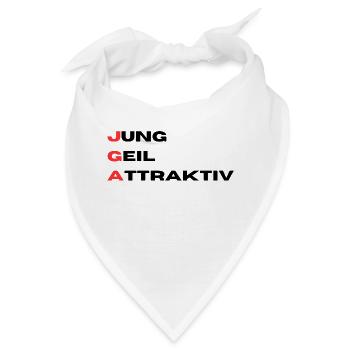 JGA Jung Geil Attraktiv - Bandana - Weiß - Vorne
