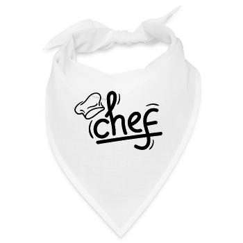 Küchenchef 1 - Bandana - Weiß - Vorne