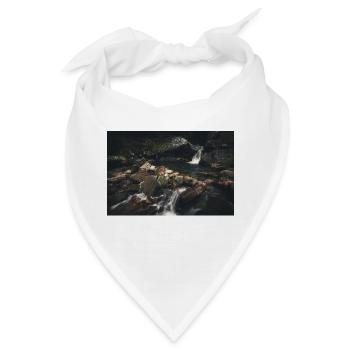 Stimmungsvolle dunkle Langzeitbelichtung - Bandana - Weiß - Vorne