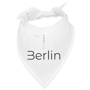 Berliner Fernsehturm Silhouette - Bandana - Weiß - Vorne