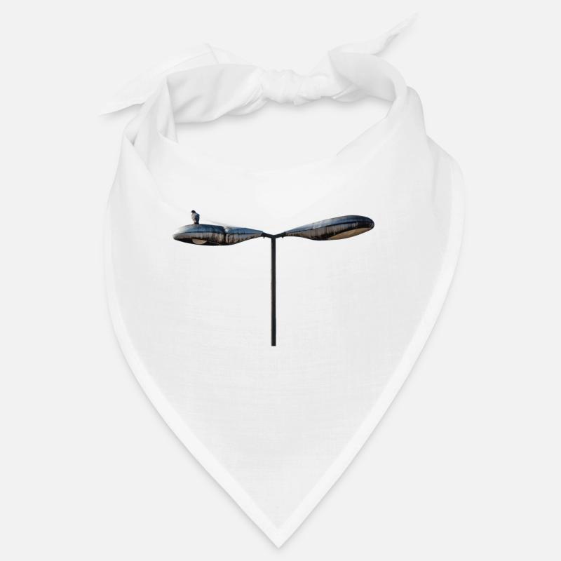 A single deaf on an old lamppost Bandana