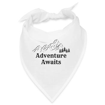 Adventure Awaits - Bandana - Weiß - Vorne